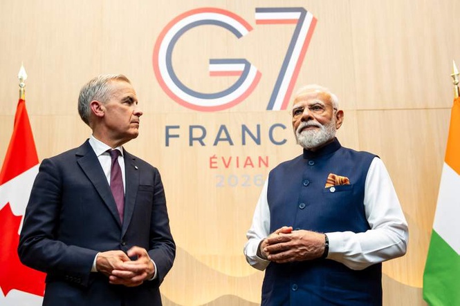 Image from: On G7 sidelines, Modi, Carney push to reset India-Canada ties; target trade pact by year-end