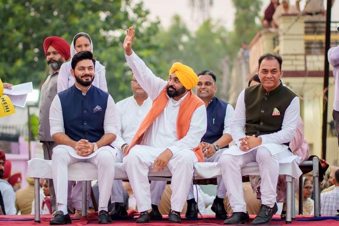 Image from: Those who preach maryada must follow it themselves, says Bhagwant Mann
