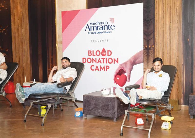 Image from: Blood donation camp draws strong community support