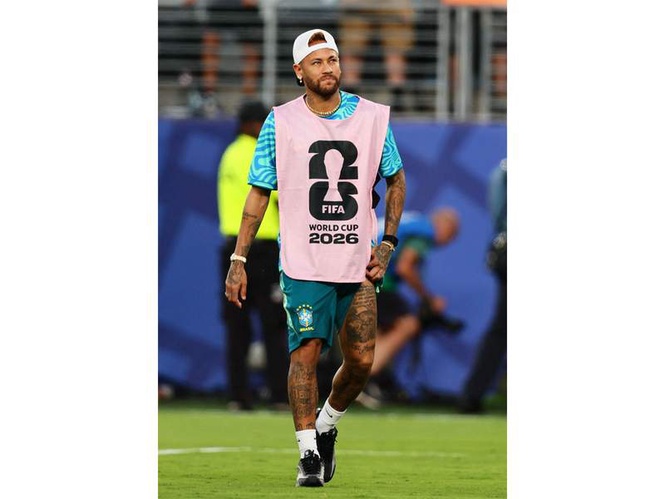 Image from: FIFA World Cup 2026: Brazil proceed cautiously as Neymar resumes light training