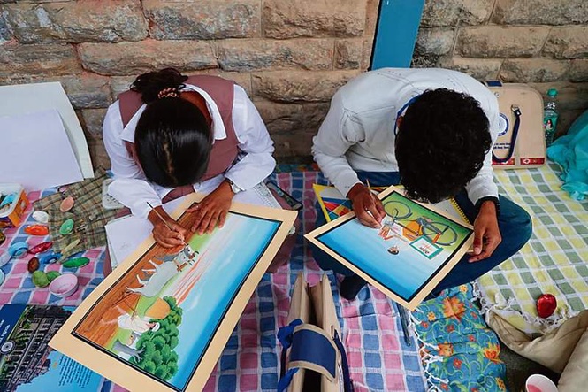 Image from: IIAS art camp showcases Himachal’s rich cultural heritage through Kangra miniature paintings