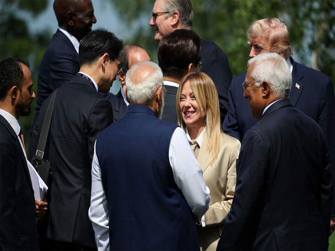 Image from: "We're the most famous couple on Instagram," Meloni jokes with PM Modi