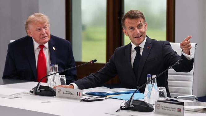 Image from: Macron invites Trump to Versailles dinner as G7 summit wraps up
