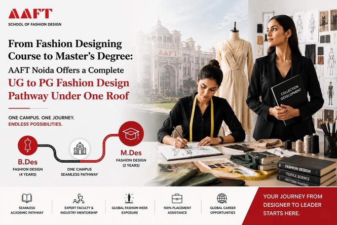 Image from: AAFT Noida Offers an Integrated Undergraduate-to-Postgraduate Pathway in Fashion Design