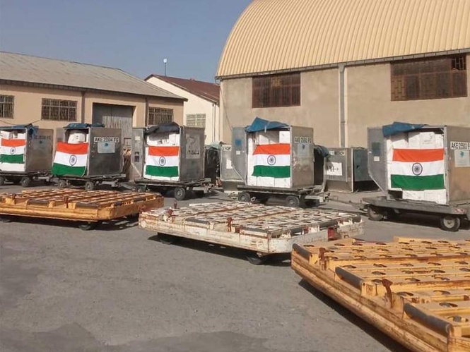 Image from: India delivers 5 tonnes of medical aid to Afghanistan under humanitarian assistance