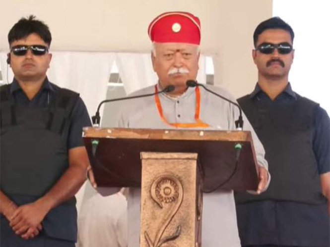 Image from: "Unity and harmony should prevail in everyday life, not only in crises": RSS chief Mohan Bhagwat at Haldighati Victory event