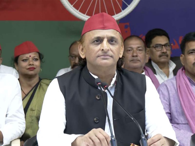 Image from: "Dana aur gana kab tak chalega yeh afsana": SP Chief Akhilesh Yadav takes swipe at OP Rajbhar's claims