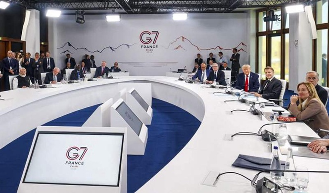 Image from: G7 pledges more arms, tighter sanctions on Russia, backs US-Iran deal at Evian Summit