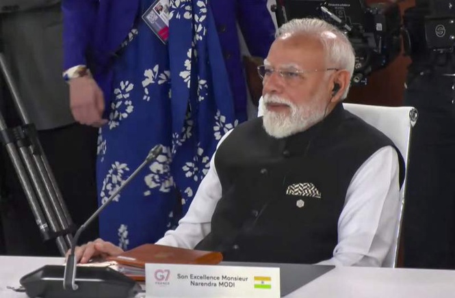 Image from: West Asia crisis hurting Global South, Modi tells G7; pitches global skills and connectivity initiatives