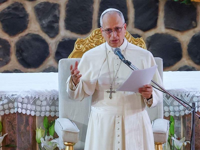 Image from: Pope Leo XIV welcomes US-Iran peace deal, expresses hopes for "mutual trust, security and stability" in Middle East