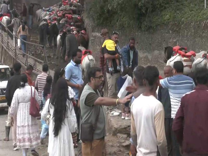 Image from: Pleasant weather, scenic views draw tourist rush to Shimla and Kufri amid plains heatwave