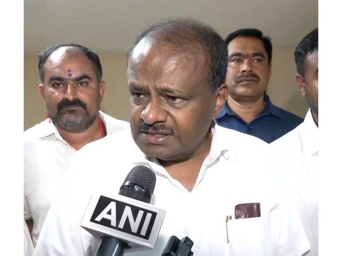 Image from: "I am with farmers... opposing land grab by Shivakumar": HD Kumaraswamy on Bidadi township row