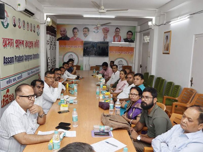 Image from: Congress holds review meeting on Nagaon Lok Sabha by-election, pays tribute to Rupkonwar on birth anniversary