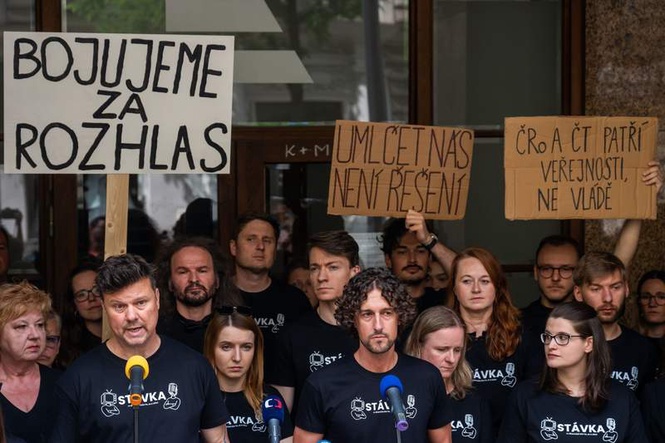 Image from: Czech public media workers call strike over scrapping of licence fees