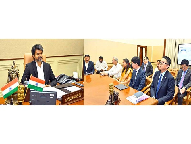 Image from: Hyundai delegation calls on TN CM Vijay, discusses Thoothukudi shipbuilding hub