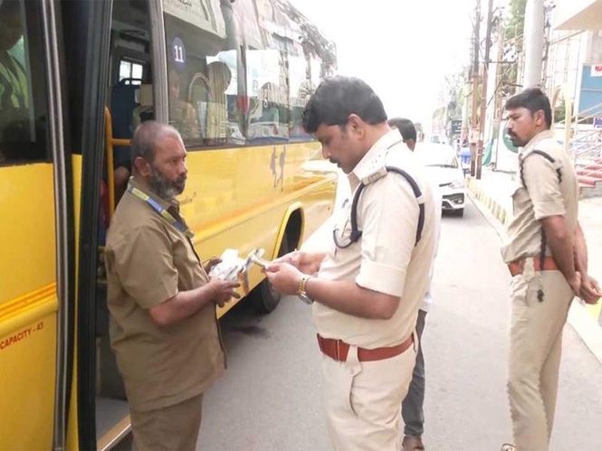 Image from: Andhra Pradesh: NTR district begins school bus safety inspection drive