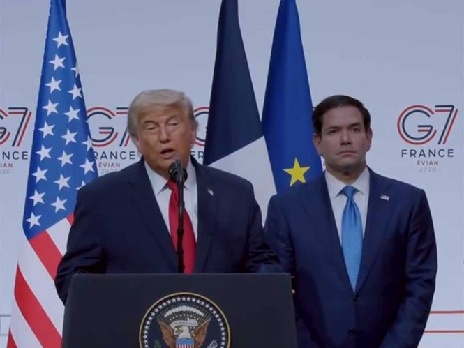 Image from: "Never going to let them have a nuclear weapon": Trump warns of "bombing" if Iran fails to comply with MoU