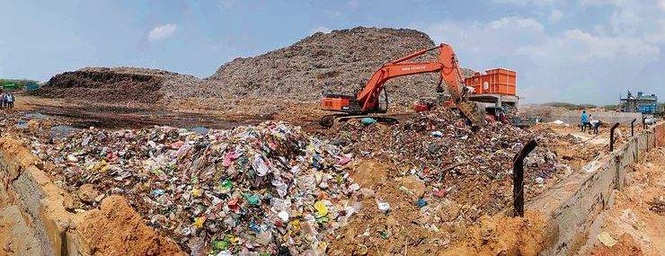 Image from: 80 failed samples, Rs 6.3-cr fine: Gurugram landfill poisons Aravalli groundwater