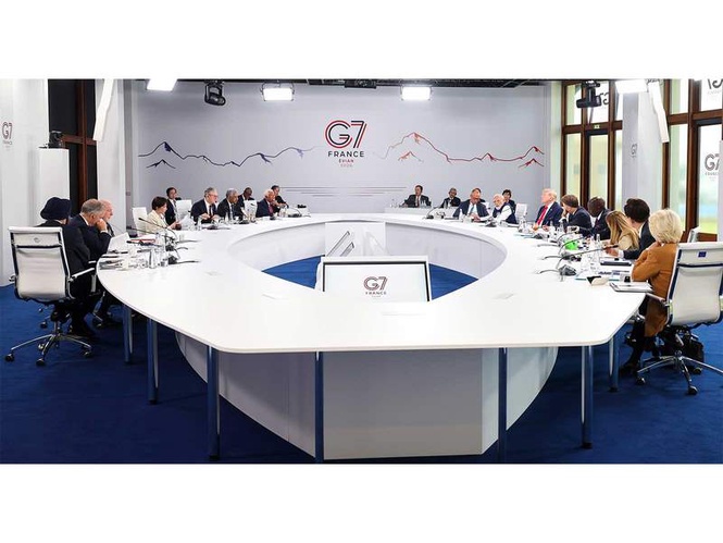 Image from: G7 leaders call for resilient global growth, stress free transit through Strait of Hormuz