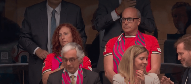 Image from: Diogo Jota's parents in tears during Portugal's World Cup opener following tribute to their son