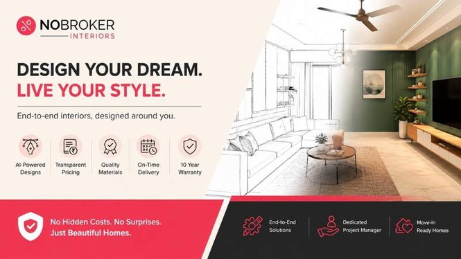 Image from: No More Traditional Interiors: NoBroker Interiors Is Shaping Homes With Tech and Transparency