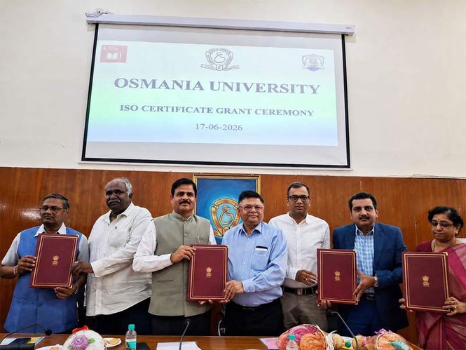 Image from: Osmania University becomes first in India to secure four ISO certifications simultaneously