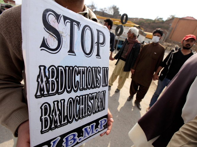 Image from: Enforced disappearances persist in Balochistan as VBMP protest marks 6,196 days