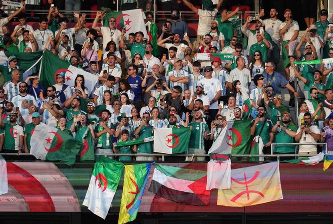 Image from: Algeria fans watching from home face one of the toughest World Cup schedules