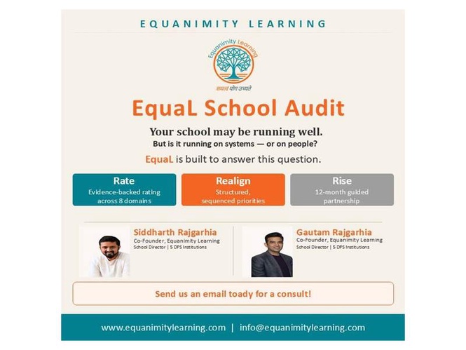 Image from: Equanimity Learning Unveils ’EquaL’: A Structured School Audit Framework Built for Sustainable Growth