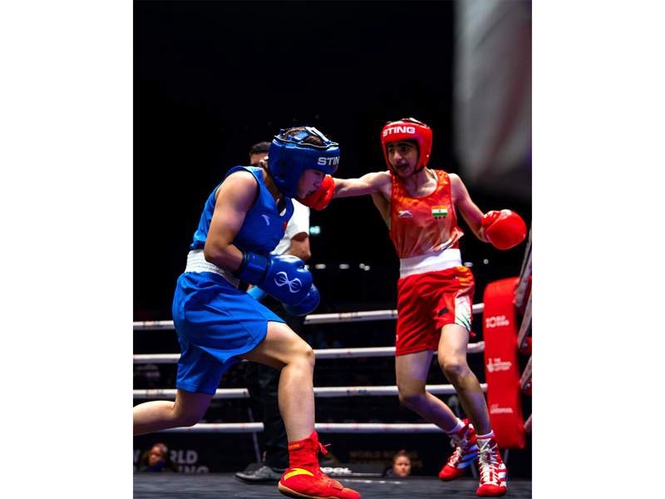 Image from: India’s Minakshi advances to quarterfinals at Boxing World Cup in China