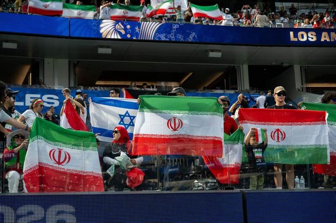 Image from: Soccer fan who had Israeli flag confiscated at Iran World Cup game has spoken out