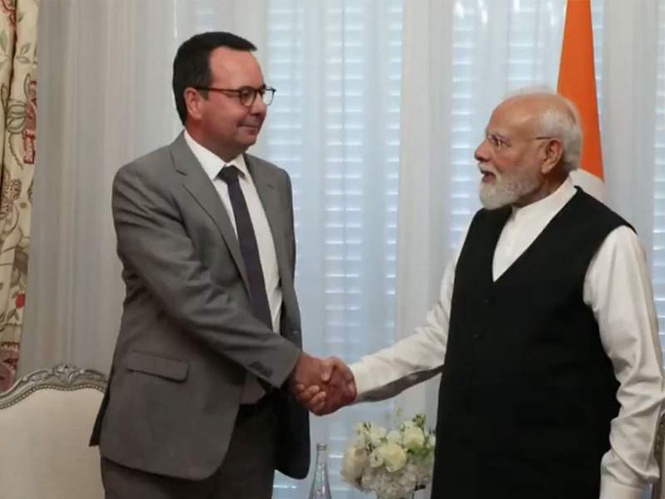 Image from: PM Modi drives economic momentum in Paris, meets Alstom CEO Martin Sion