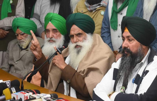 Image from: Farmer leader Dallewal slams probe panel in Land Mortgage Bank cheque misuse case