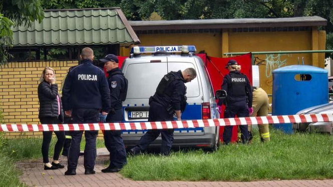 Image from: Poland detains suspect in fatal shooting of Russian artist critical of Putin, Tusk says