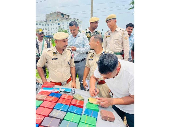 Image from: Rs. 14.5 crore drugs seized in Assam's Sribhumi and Nagaon; 7 arrested