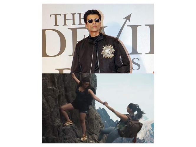 Image from: Karan Johar declares Alia Bhatt, Sharvari's 'Alpha' "blockbuster", says "This rock and roll actioner screams GIRLPOWER"