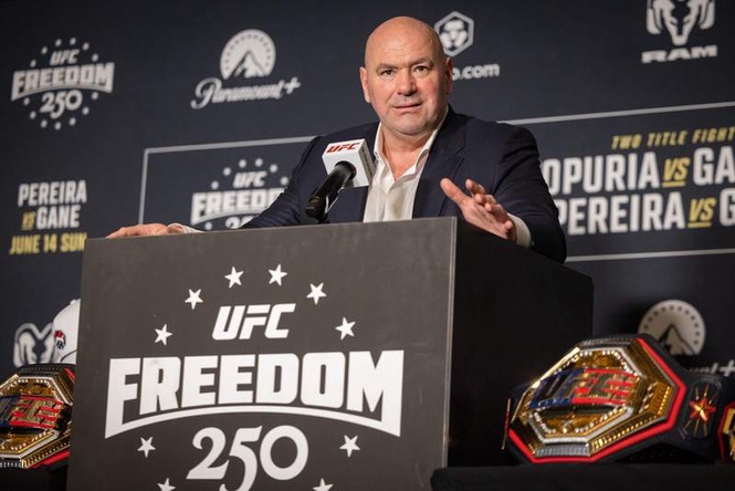 Image from: Dana White stopped his son from getting an American flag tattoo after UFC Freedom 250