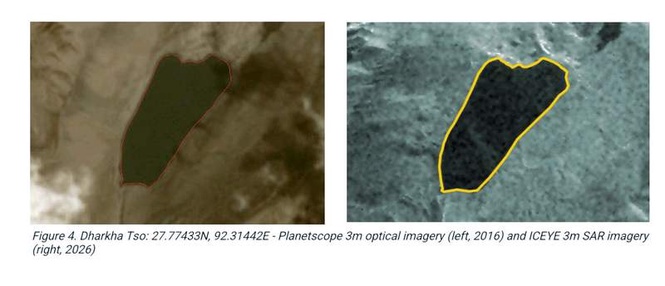 Image from: Arunachal Pradesh’s glacial lakes show changing behaviour, finds satellite-based study