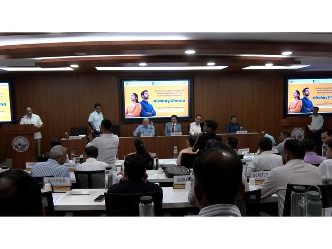 Image from: Panchayati Raj Ministry launches trainers programme under 'Nirbhay Chetna', world's largest such campaign for gender sensitization