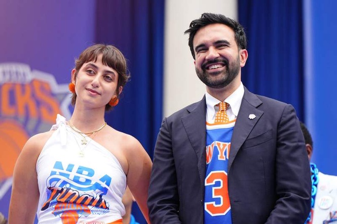 Image from: Who is Zohran Mamdani’s wife? Meet Rama Duwaji, the activist who joined mayor at Knicks celebrations