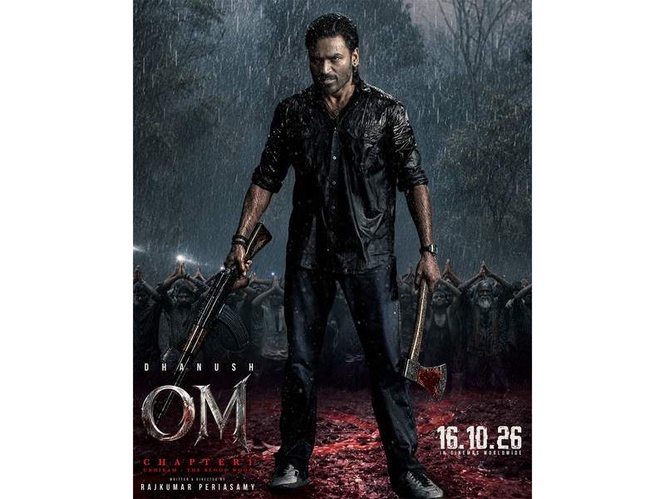 Image from: Dhanush unleashes fiery avatar in first look of 'OM', release date out