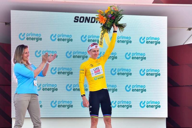 Image from: Pogačar misses second Tour de Suisse stage win amid girlfriend worry