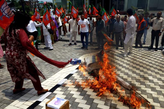 Image from: BJP councillors protest delay in formation of Dharamsala Municipal Corporation