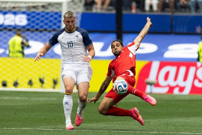 Image from: Substitutes make the difference as Swiss sink Bosnia 4-1 at World Cup