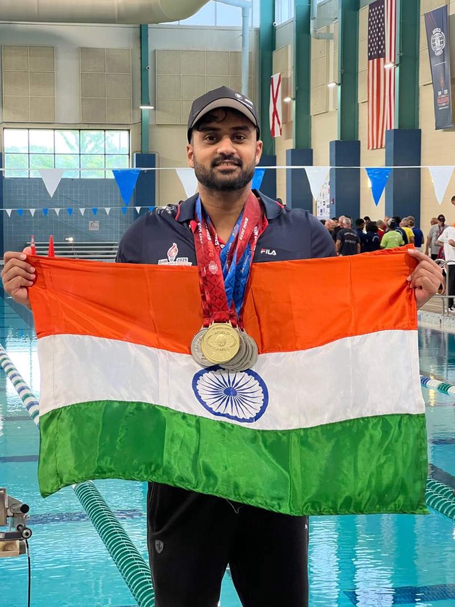 Image from: Swimmer Ghai to represent India at 2027 World Police Games in Australia