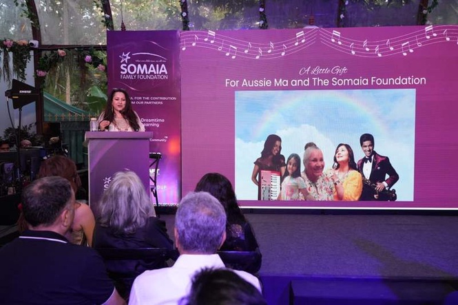 Image from: Somaia Family Foundation Launches the Somaia Dreamtime Conscious Education Fund Through an Inspiring Evening of Art, Education and Purpose
