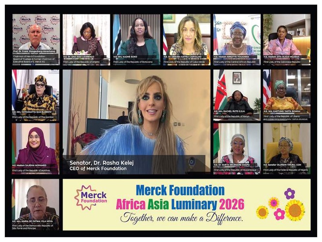 Image from: 13th Merck Foundation Africa Asia Luminary Brings Together 12 African and Asian First Ladies to Discuss the Impact of Their Programs