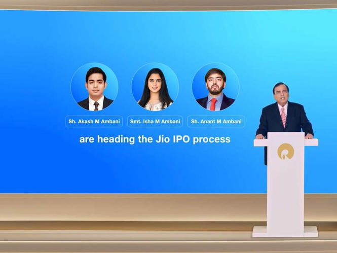 Image from: Reliance to file Jio IPO DRHP with SEBI today; Mukesh Ambani announces move at 49th AGM