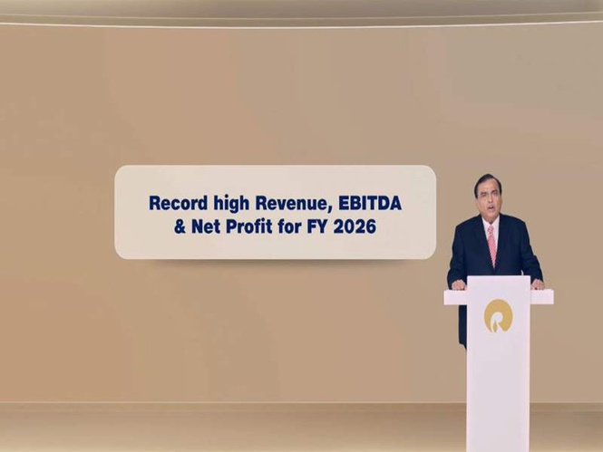 Image from: Reliance posts record revenue, EBITDA and profit in FY26 despite global tensions; retail and digital businesses drive growth: Mukesh Ambani