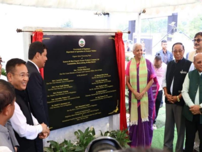 Image from: Nirmala Sitharaman inaugurates North East’s largest organic spice processing unit in Meghalaya